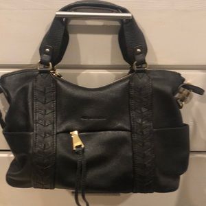 Aimee Kestenberg black leather satchel